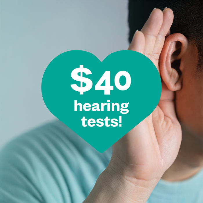 $40 hearing tests this June