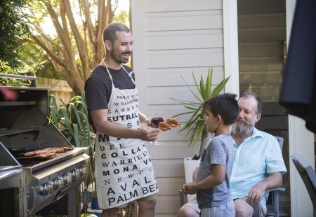 NZHearing BBQ Dad FatherLaw Kid